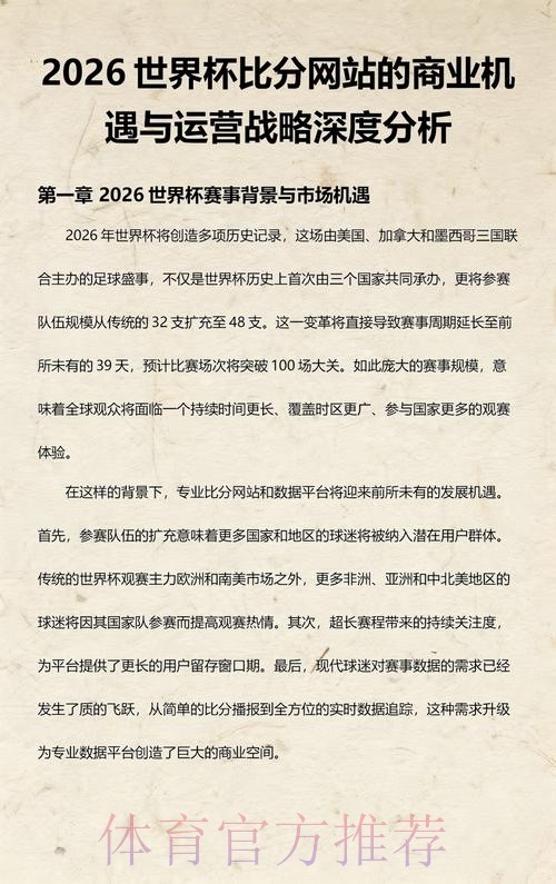全面解析世界杯比分官网平台功能 全面解析世界杯比分官网平台功能